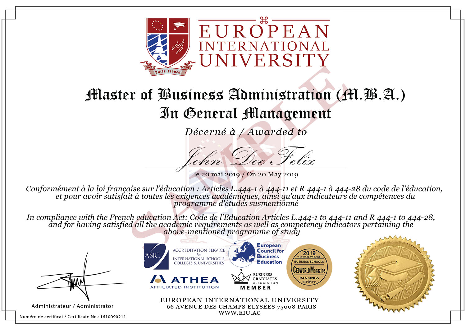 PRACTITIONER DOCTORATE PROGRAMMES P D C European International 